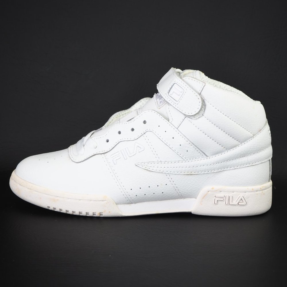 Fila F-13V Boys Shoes Triple White 31F131LT - Picture 3 of 12